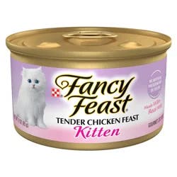 Fancy Feast Purina Fancy Feast Kitten Tender Chicken Feast Wet Kitten Food Pate - 3 oz. Can