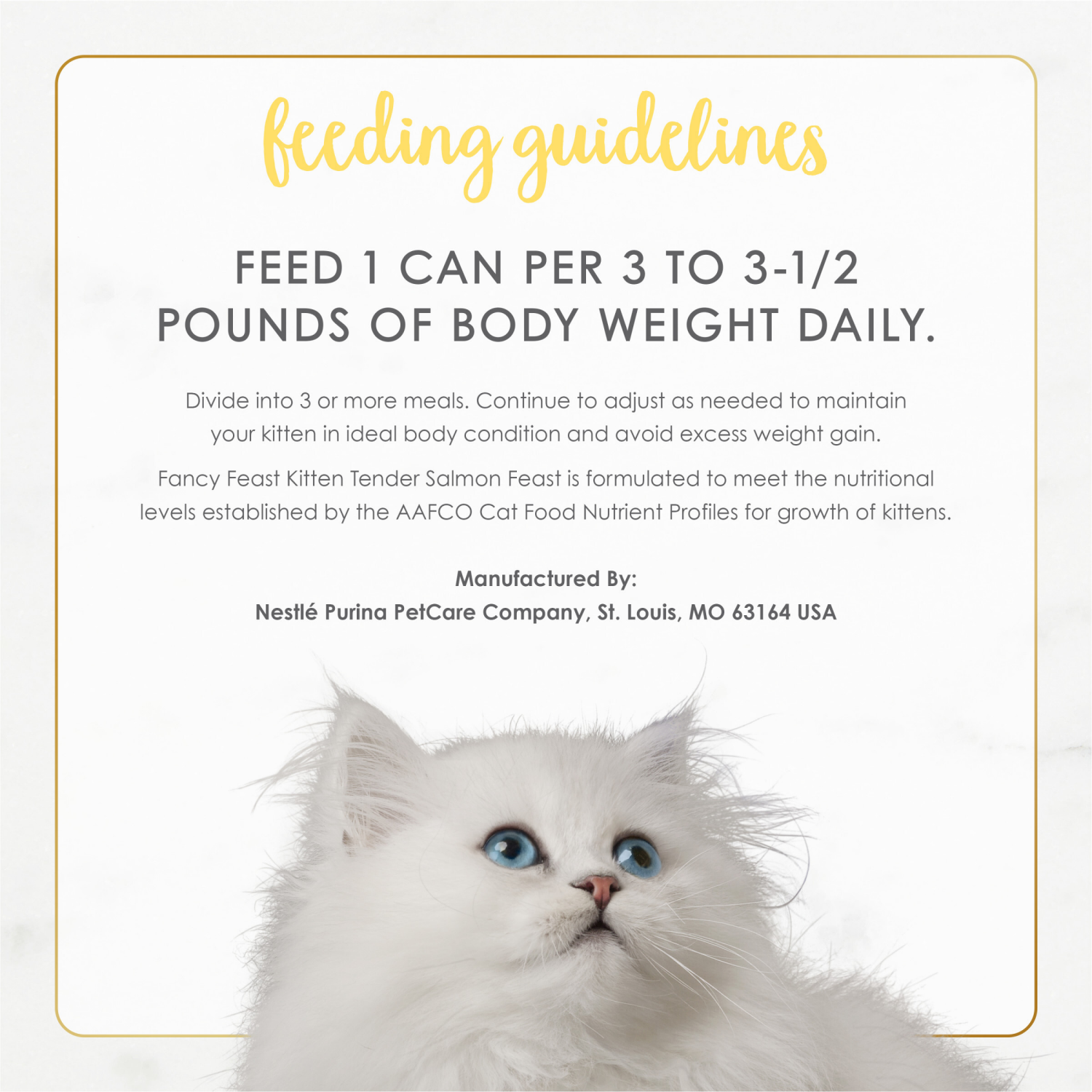 slide 3 of 8, Fancy Feast Purina Fancy Feast Kitten Tender Salmon Feast Wet Kitten Food - 3 oz. Can, 3 oz