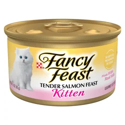 Fancy Feast Purina Fancy Feast Kitten Tender Salmon Feast Wet Kitten Food - 3 oz. Can