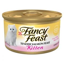 Fancy Feast Purina Fancy Feast Kitten Tender Salmon Feast Wet Kitten Food - 3 oz. Can