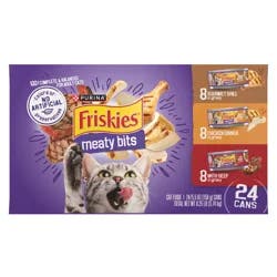 Friskies Purina Friskies Gravy Wet Cat Food Variety Pack, Meaty Bits - (24) 5.5 oz. Cans