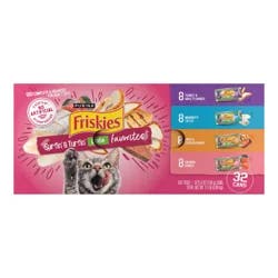 Friskies Purina Friskies Wet Cat Food Pate Variety Pack, Surfin' and Turfin' Favorites - (32) 5.5 oz. Cans