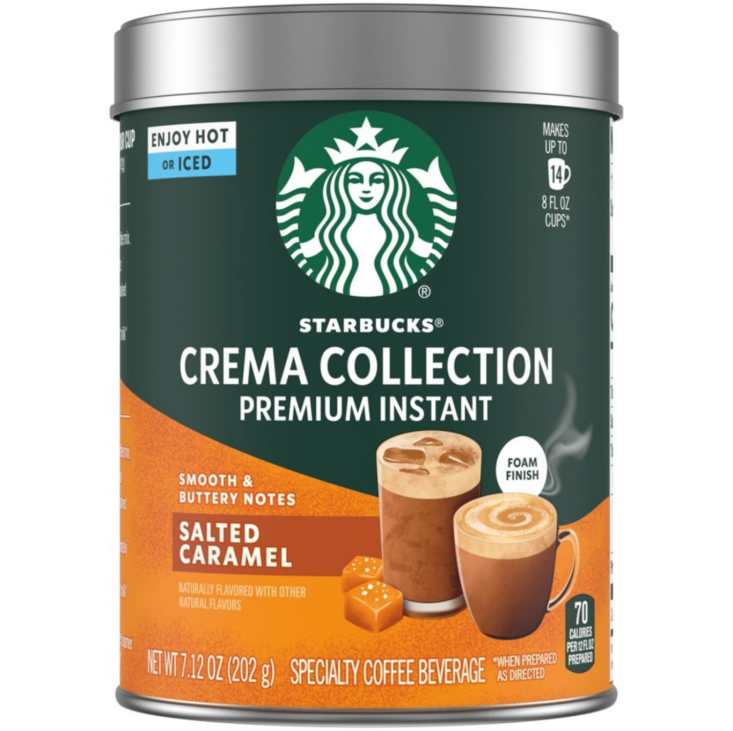 slide 1 of 1, Starbucks® Crema Premium Salted Caramel Instand Coffee, 7.12 oz