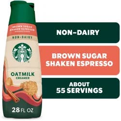 Starbucks Non-Dairy Brown Sugar Cinnamon Flavored Creamer, Oatmilk Coffee Creamer, Inspired by Brown Sugar Shaken Espresso