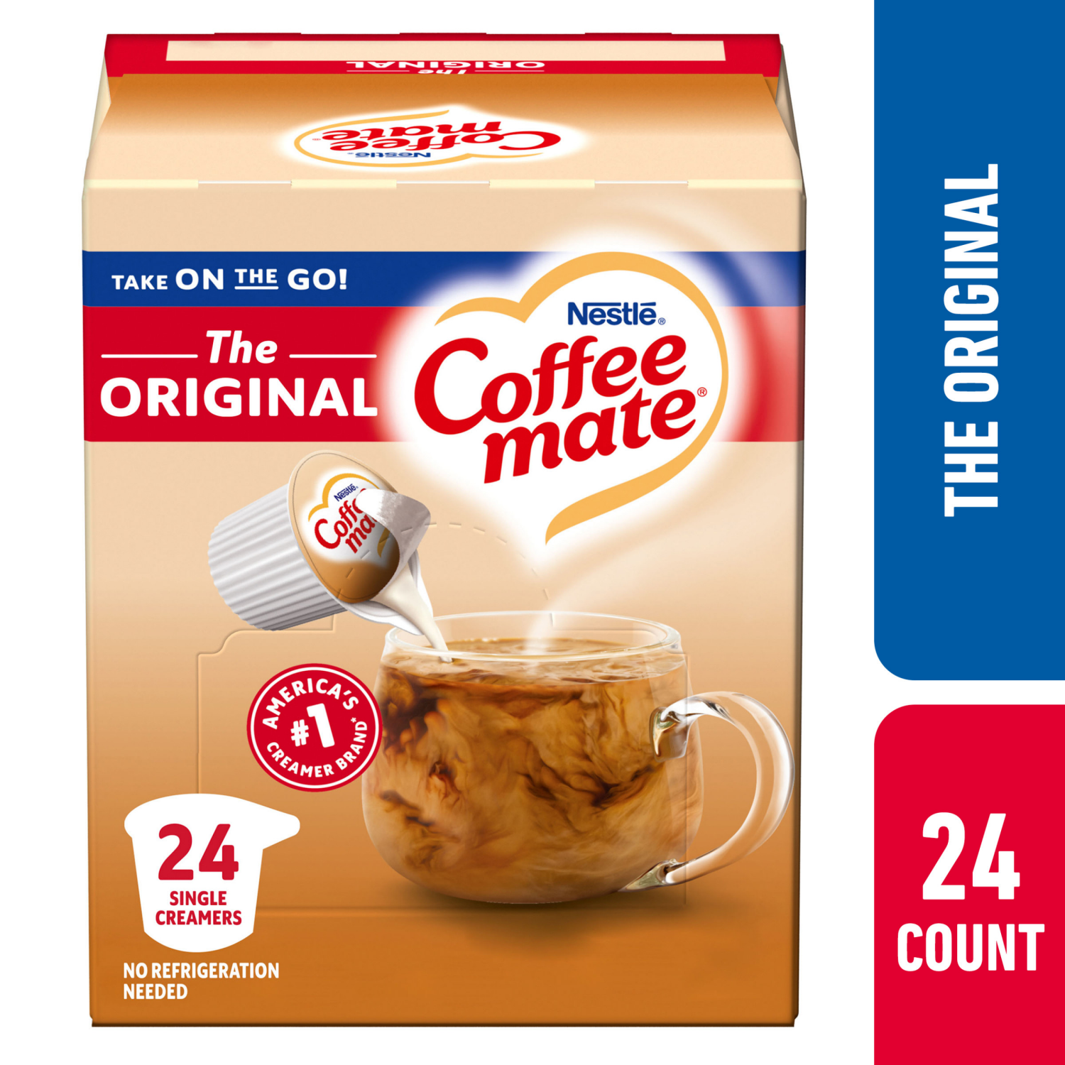 slide 1 of 8, Coffee-Mate Nestle Coffee Mate Original Liquid Coffee Creamer Singles, 24 Count 9 fl oz., 24 ct