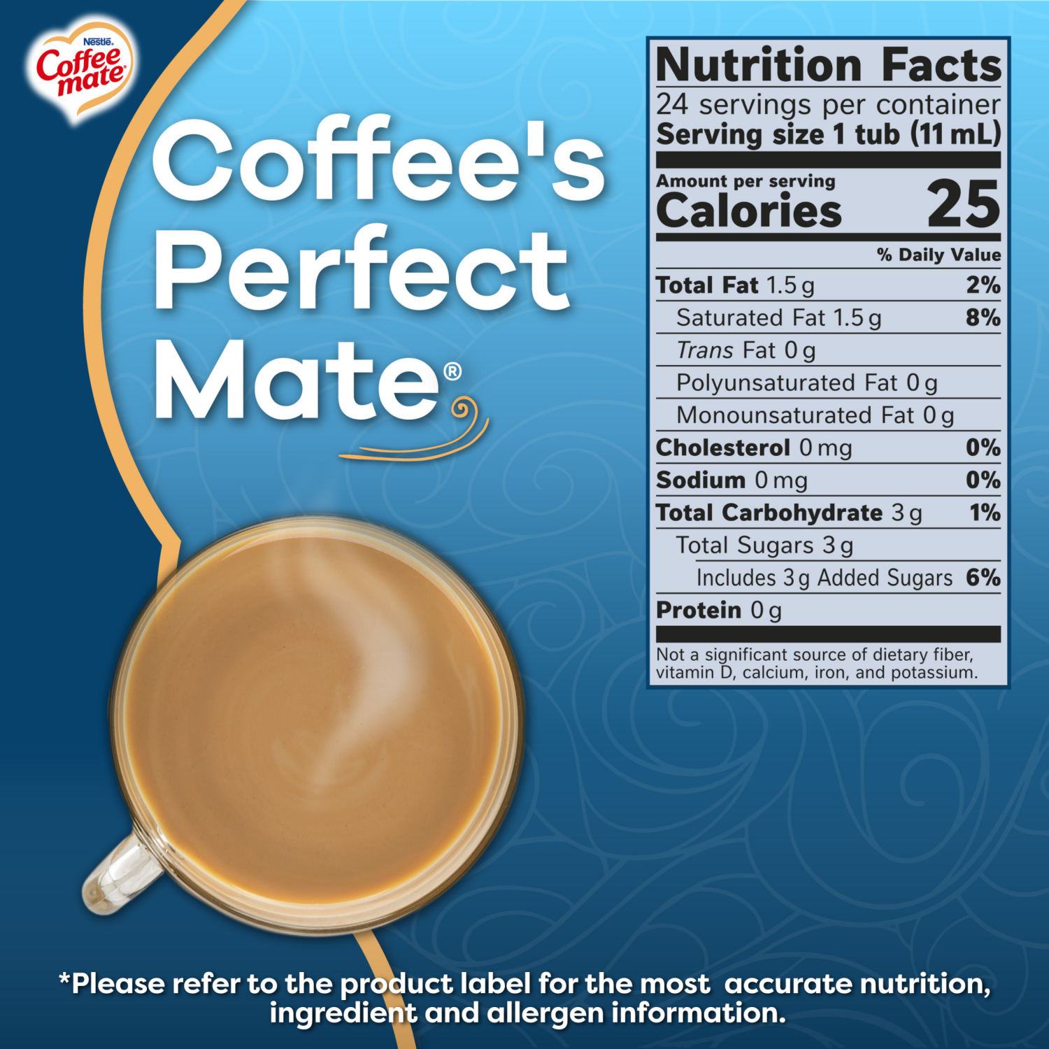 slide 8 of 8, Coffee mate Nestle Coffee mate French Vanilla Liquid Coffee Creamer Singles, 24 Count, 24 ct, 9 fl oz