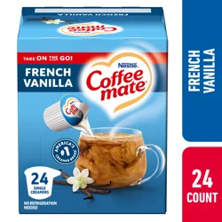 Coffee mate Nestle Coffee mate French Vanilla Liquid Coffee Creamer Singles, 24 Count