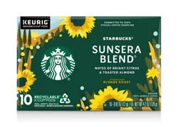 Starbucks Blonde Roast Ground Sunsera Blend Coffee 10 ea