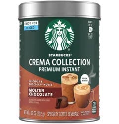 Starbucks Premium Instant Coffee Crema Collection Molten Chocolate Flavored Instant Coffee