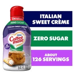 Coffee-Mate Nestle Coffee Mate Zero Sugar Italian Sweet Creme Liquid Coffee Creamer 64 fl oz.
