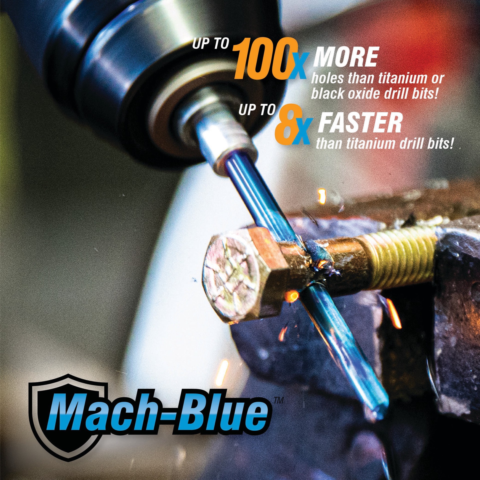 slide 2 of 6, Spyder Stinger Mach-Blue 1/8-in x 3-in High-speed Steel Jobber Length Twist Drill Bit, 1 ct