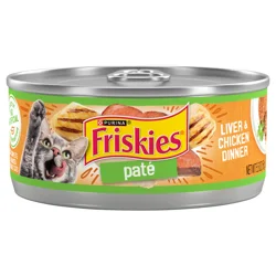 Friskies Purina Friskies Pate Wet Cat Food, Liver & Chicken Dinner - 5.5 oz. Can