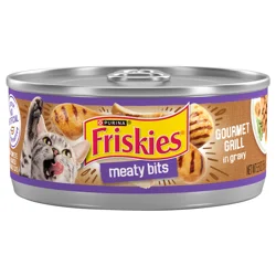 Purina Friskies Gravy Wet Cat Food, Meaty Bits Gourmet Grill