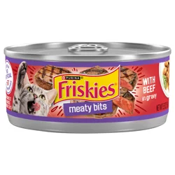 Purina Friskies Gravy Wet Cat Food, Meaty Bits With Beef in Gravy