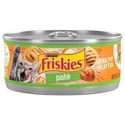 Friskies Purina Friskies Pate Wet Cat Food, Poultry Platter - 5.5 oz. Can