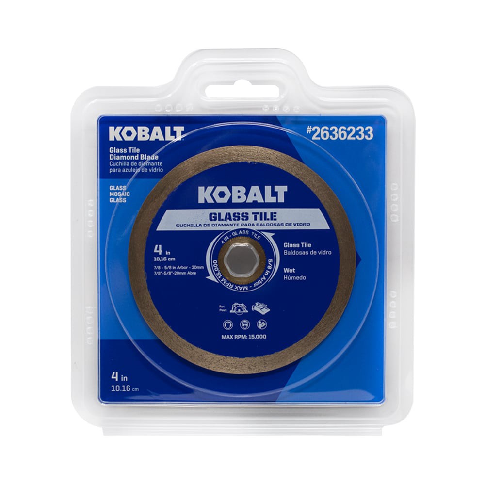 slide 4 of 6, Kobalt GL04 4-in Wet Continuous Rim Diamond Saw Blade, 1 ct