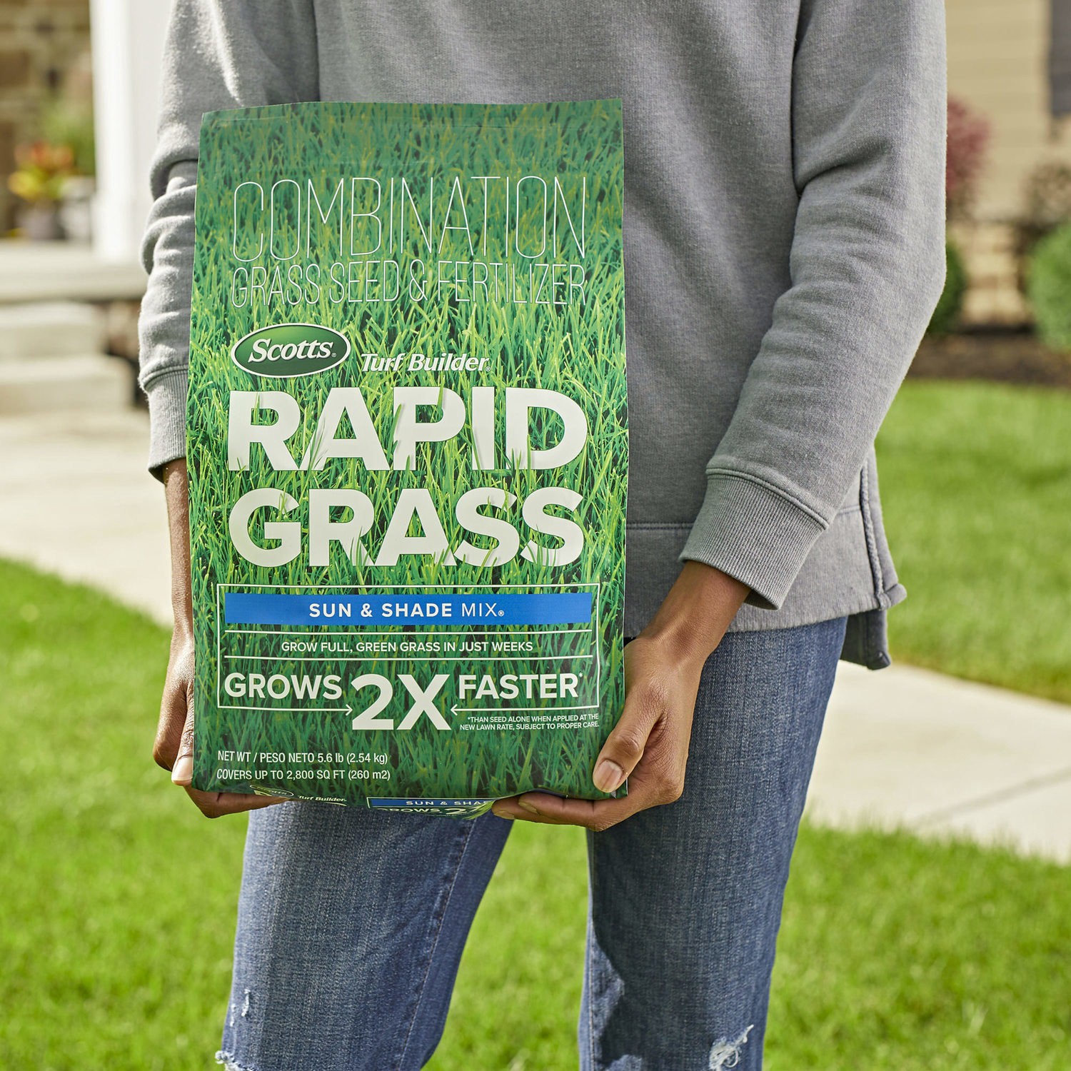 slide 3 of 6, Scotts Turf Builder Rapid Grass Sun Shade 5.6-lb Mixture/Blend Grass Seed, 1 ct