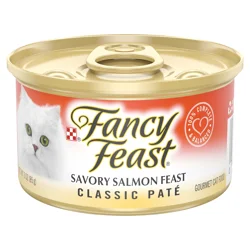 Fancy Feast Purina Fancy Feast Salmon Feast Classic Grain Free Wet Cat Food Pate - 3 oz. Can