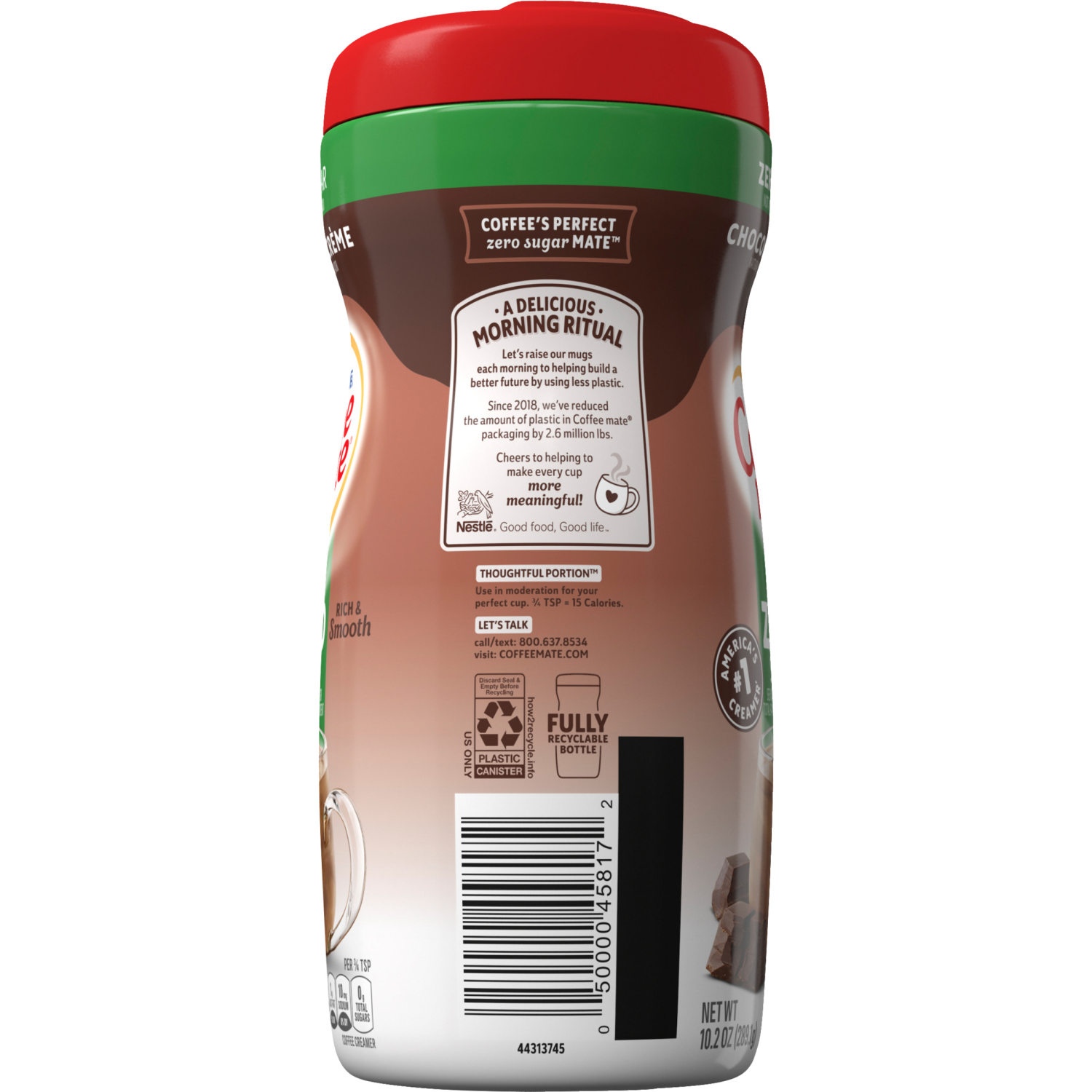 slide 4 of 7, Coffee mate Sugar Free Chocolate Crème Powder Coffee Creamer 10.2 Oz. Canister, 10.2 oz