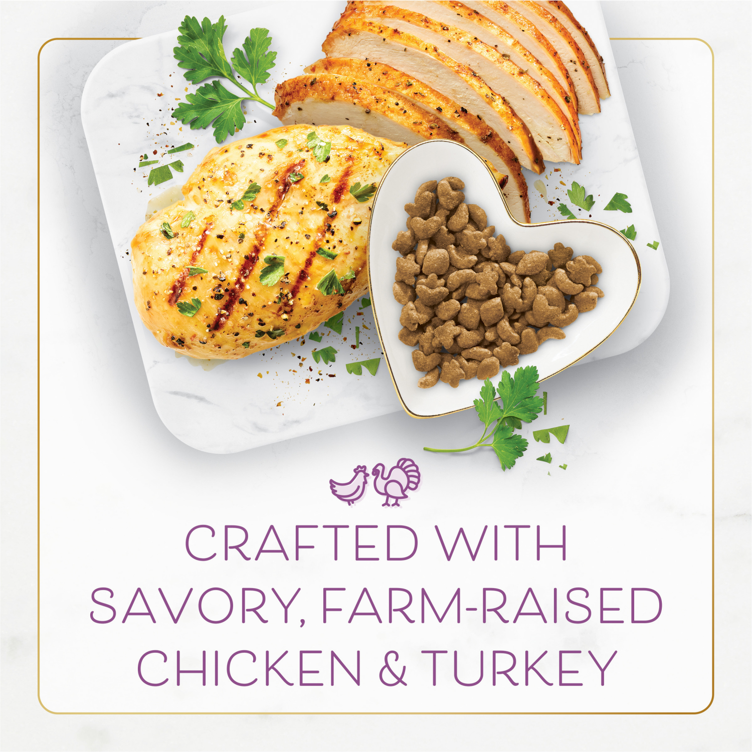 slide 4 of 8, Fancy Feast Purina Fancy Feast Dry Cat Food with Savory Farm-Raised Chicken and Turkey - 7 lb. Bag, 7 lb