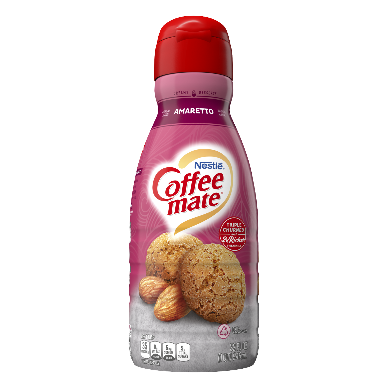 slide 2 of 3, Coffee-Mate Nestle Coffee Mate Amaretto Liquid Coffee Creamer 32 fl oz., 32 fl oz