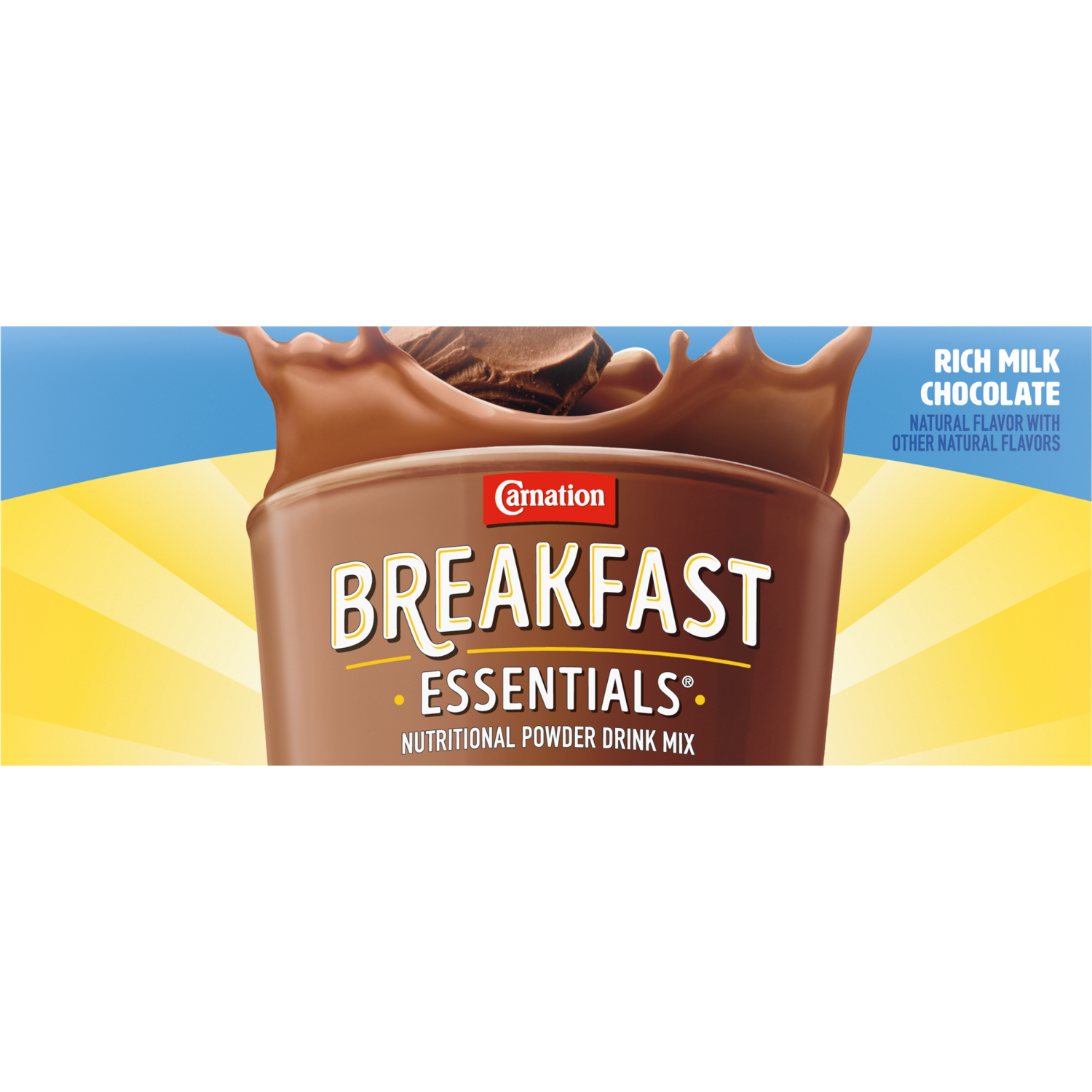 slide 6 of 6, Carnation Breakfast Essentials Powder Nutritional Shake Drink Mix Packets, Rich Milk Chocolate, 10 Count, 1.26 oz