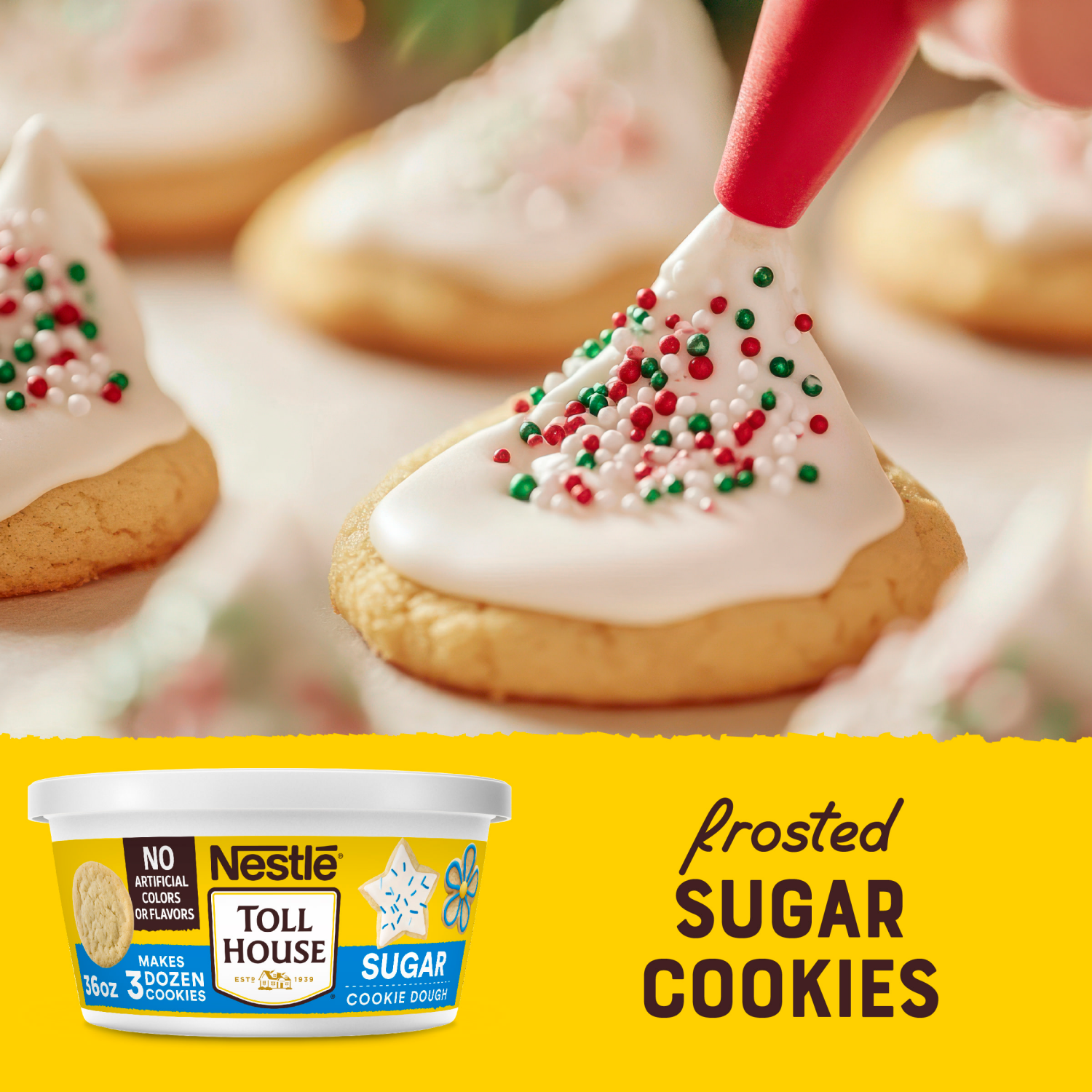 slide 8 of 8, Nestles Toll House Ready To Bake Sugar Tub, 36 oz