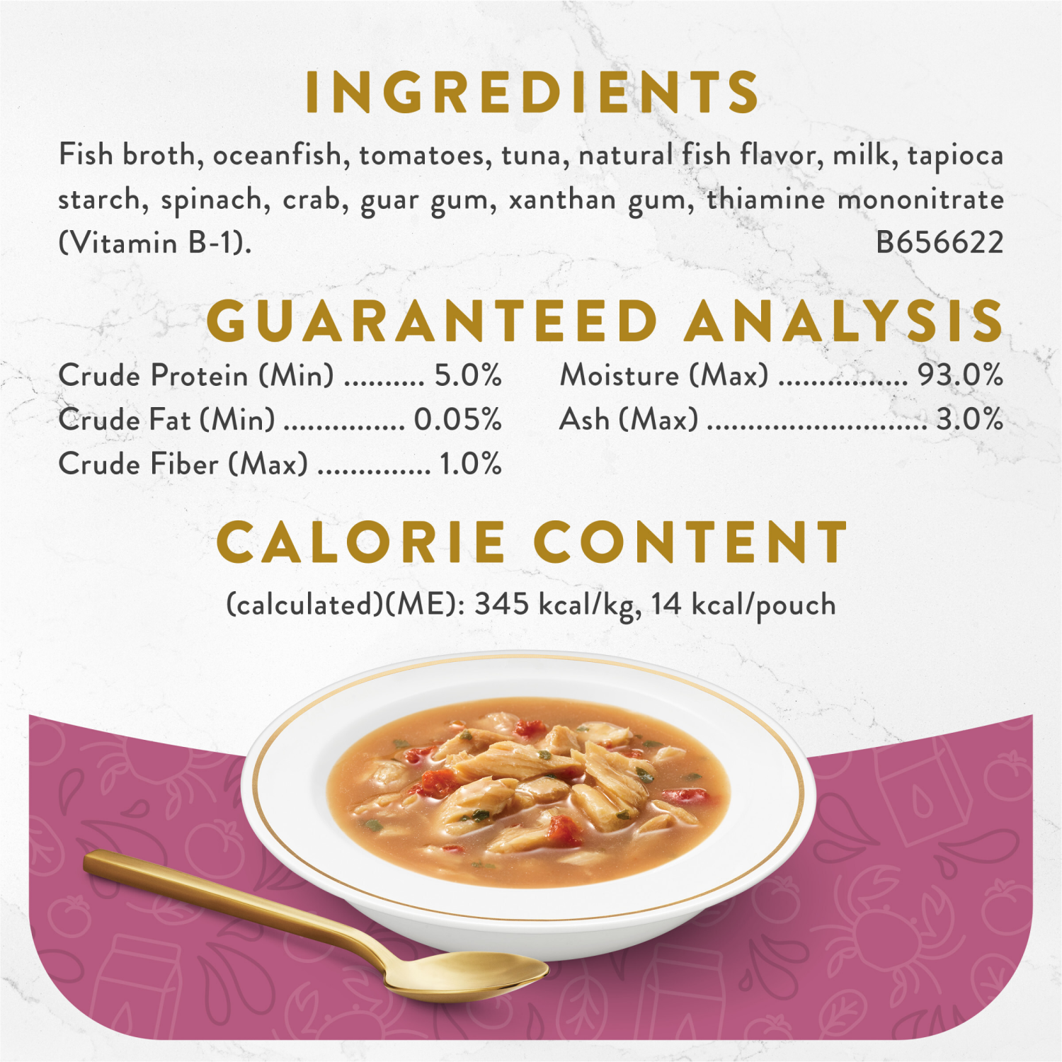 slide 3 of 5, Fancy Feast Purina Fancy Feast Lickable Wet Cat Food Broth Topper Seafood Bisque and Accents of Real Crab - 1.4 oz. Pouch, 1.4 oz