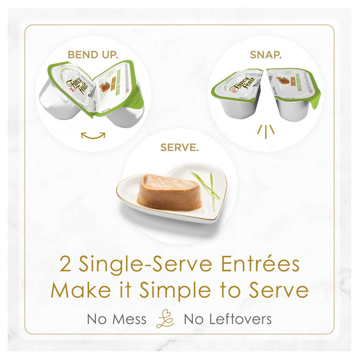 slide 4 of 5, Fancy Feast Purina Fancy Feast Gourmet Wet Cat Food Variety Pack, Petites Pate Collection, break-apart tubs, 48 servings - (24) 2.8 oz. Tubs, 24 ct