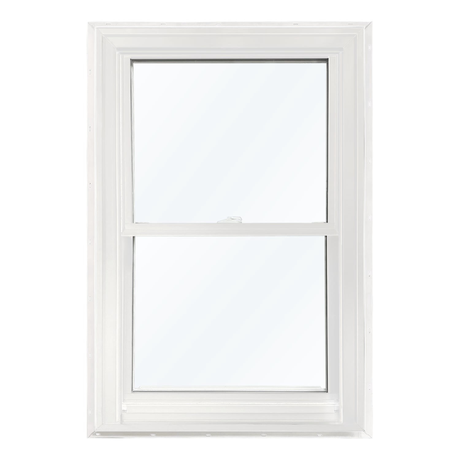 slide 1 of 6, United Window & Door PRO Series 23-1/2-in x 37-1/2-in White Exterior White Interior Vinyl New construction Double Hung Window Low-E argon Double Pane Glass (Full Screen Included), 1 ct