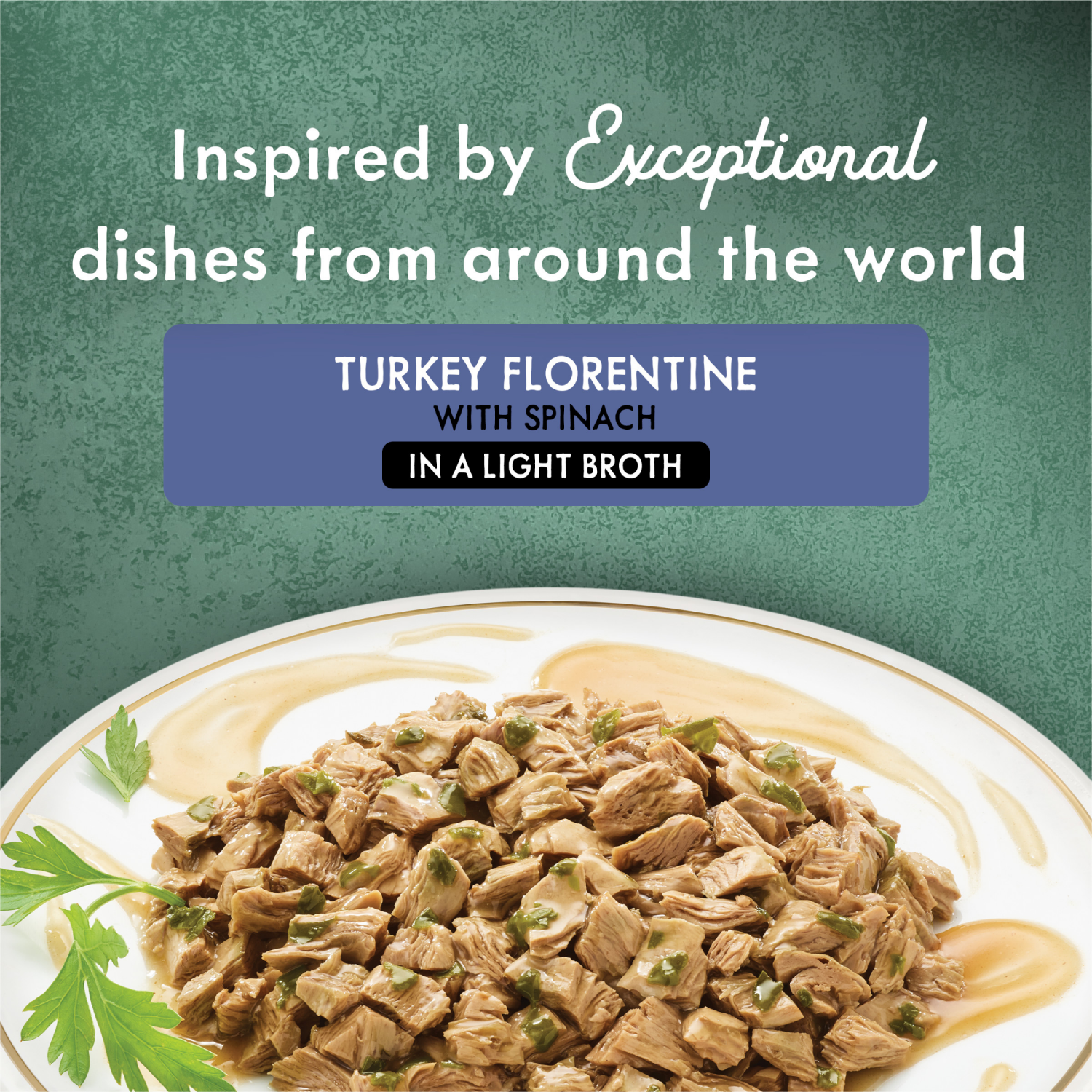 slide 7 of 8, Purina Fancy Feast Wet Cat Food Medleys Turkey Florentine With Spinach in a Light Cat Food Broth, 3 oz