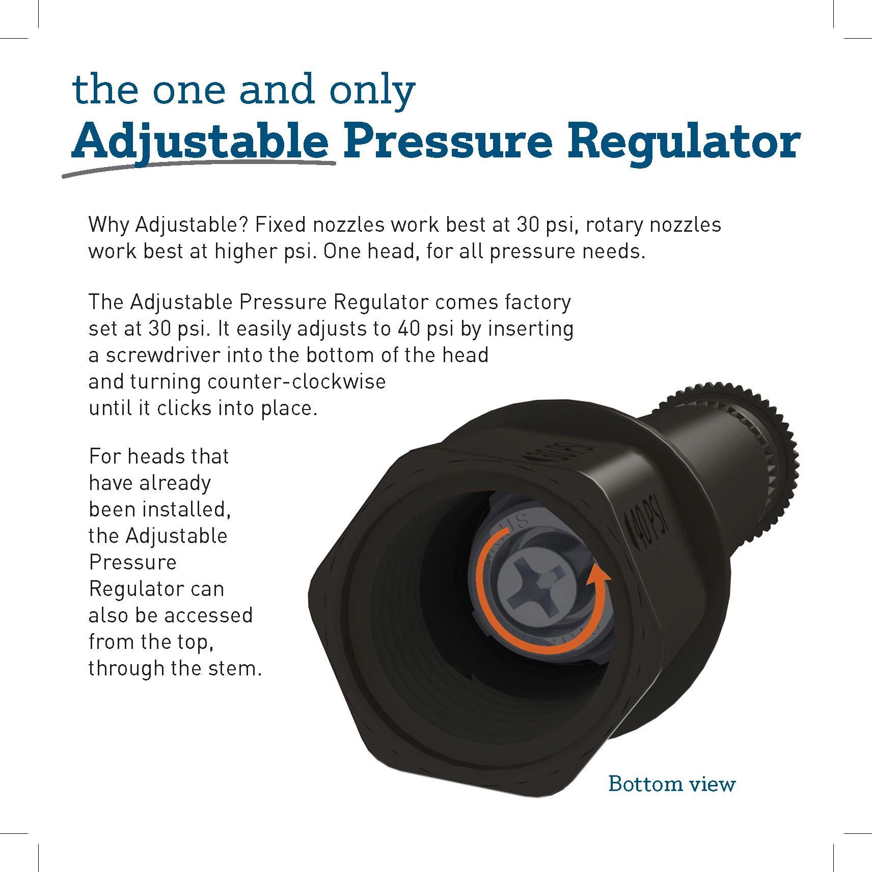 slide 5 of 5, Orbit 1-ft - 15-ft Adjustable Spray Shrub head sprinkler, 1 ct