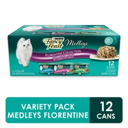 Fancy Feast Purina Fancy Feast Medleys Florentine Collection Gourmet?Wet Cat Food Variety Pack - (12) 3 oz. Cans