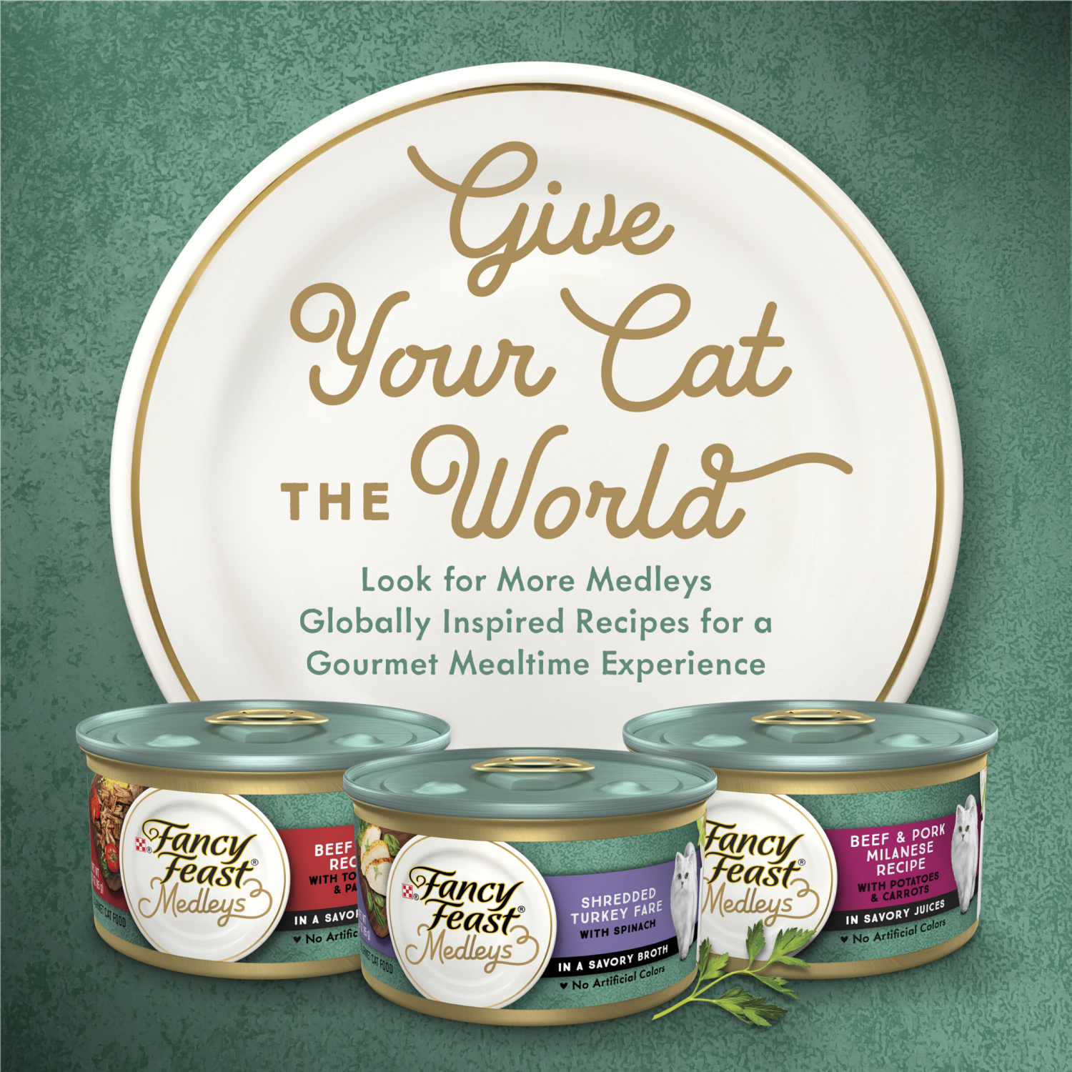 slide 6 of 7, Fancy Feast Purina Fancy Feast Wet Cat Food, Medleys Tender Turkey Primavera With Veggies & Greens in Sauce - 3 oz. Can, 3 oz