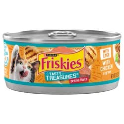 Friskies Purina Friskies Gravy Wet Cat Food, Tasty Treasures With Chicken & Liver - 5.5 oz. Can