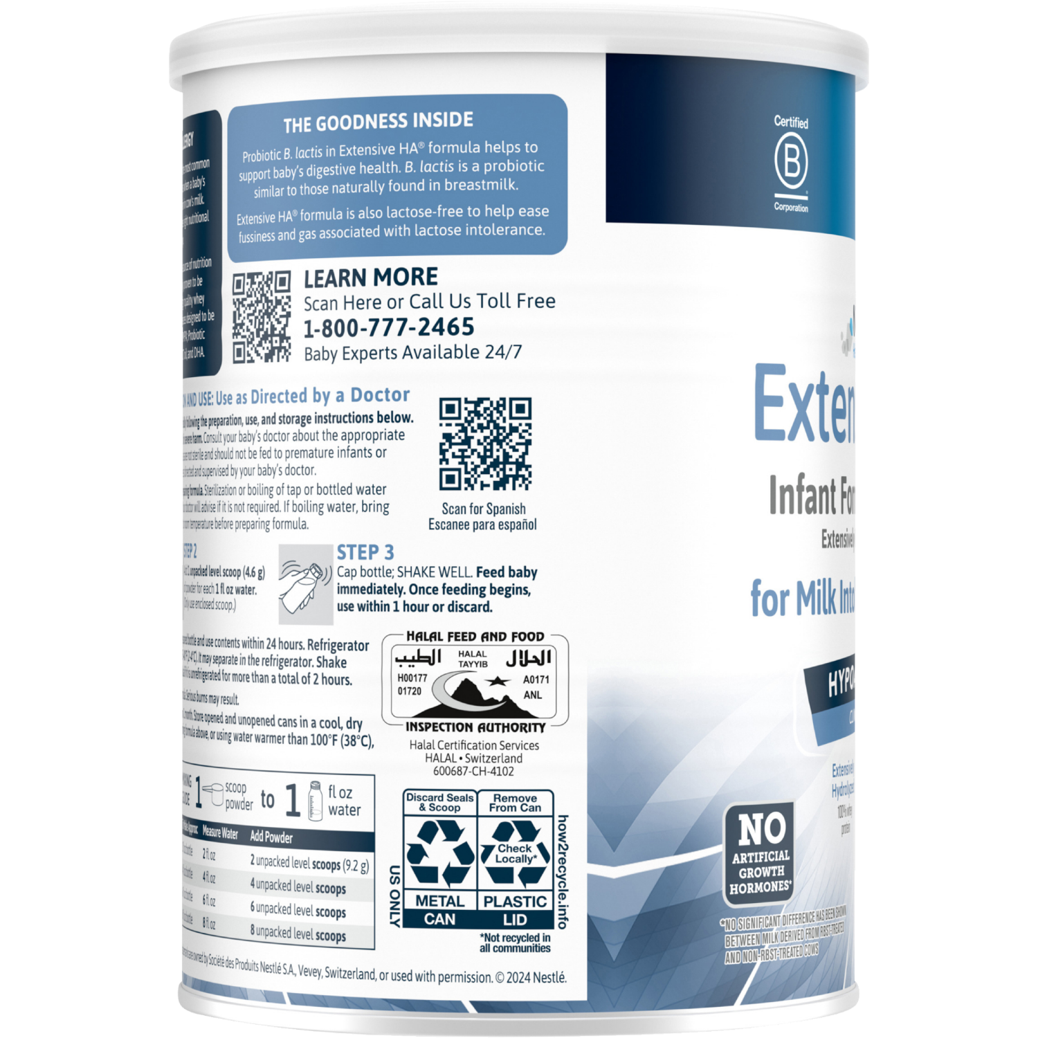slide 4 of 6, Good Start Extensive HA with Iron Stage 1 Infant Formula 14.1 oz, 14.1 oz