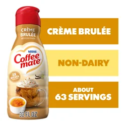 Coffee-Mate Coffee mate Crème Brulee Flavored Coffee Creamer, Non-Dairy, Gluten-Free, 63 Servings