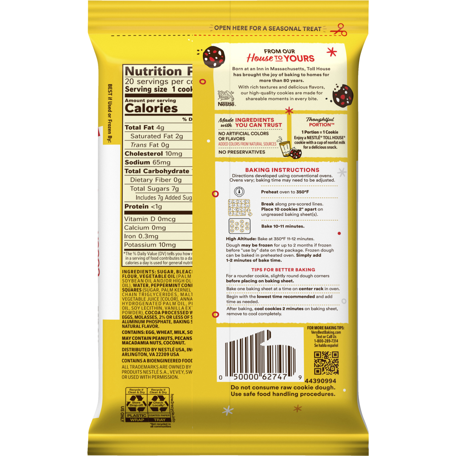 slide 2 of 8, Nestle Peprmint Cocoa Ckie Bar, 14 oz