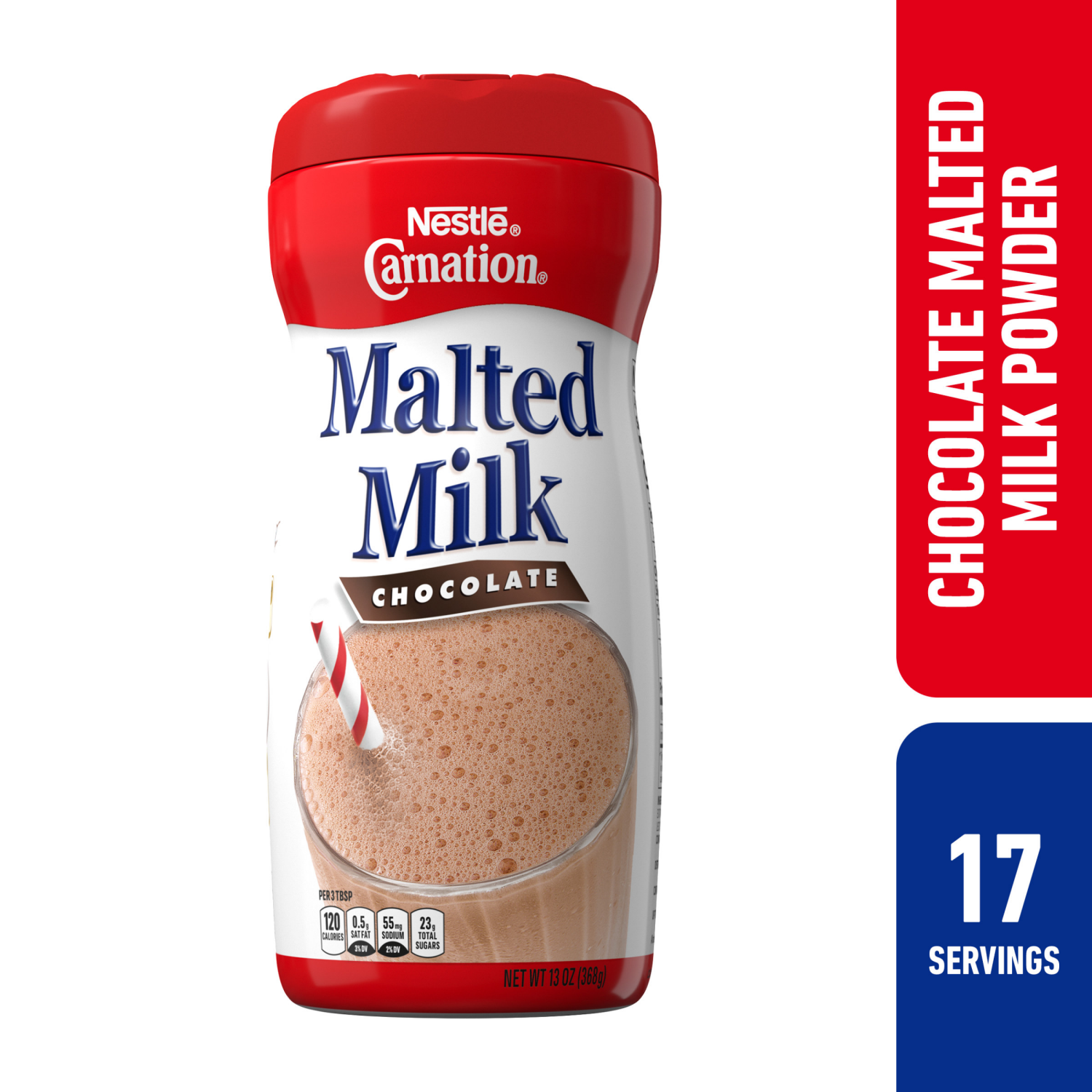 slide 1 of 5, Nestlé Carnation Chocolate Malted Milk Mix 13 oz. Canister, 13 oz