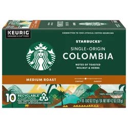 Starbucks Medium Roast Ground Colombia Coffee K-Cups