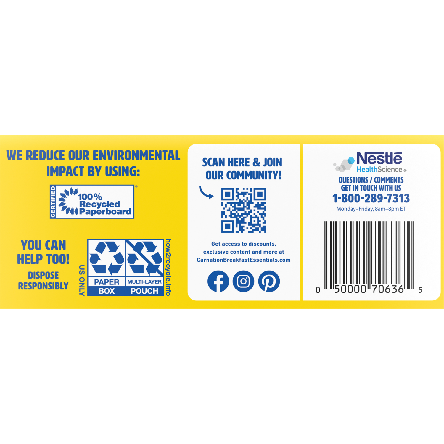 slide 3 of 6, Carnation Breakfast Essentials Variety Pack Complete Nutritional Drink - 10 ct; 1.26 oz, 1.26 oz