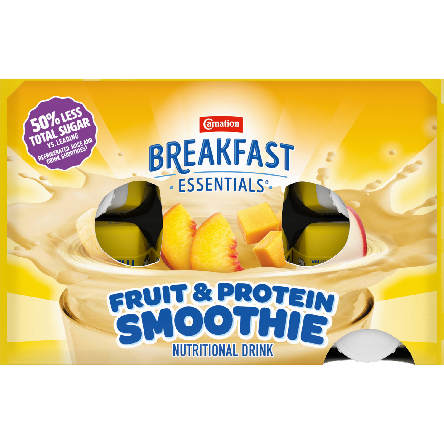 slide 6 of 6, Carnation Fruit Protein Smoothie Tropical, 48 oz