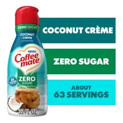 Coffee-Mate Nestle Coffee Mate Zero Sugar Coconut Creme Liquid Coffee Creamer 32 fl oz.