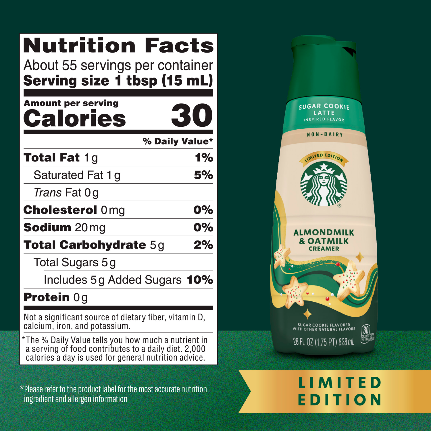 slide 3 of 8, Starbucks Almond & Oat Sugar Cookie- 28 oz, 28 oz