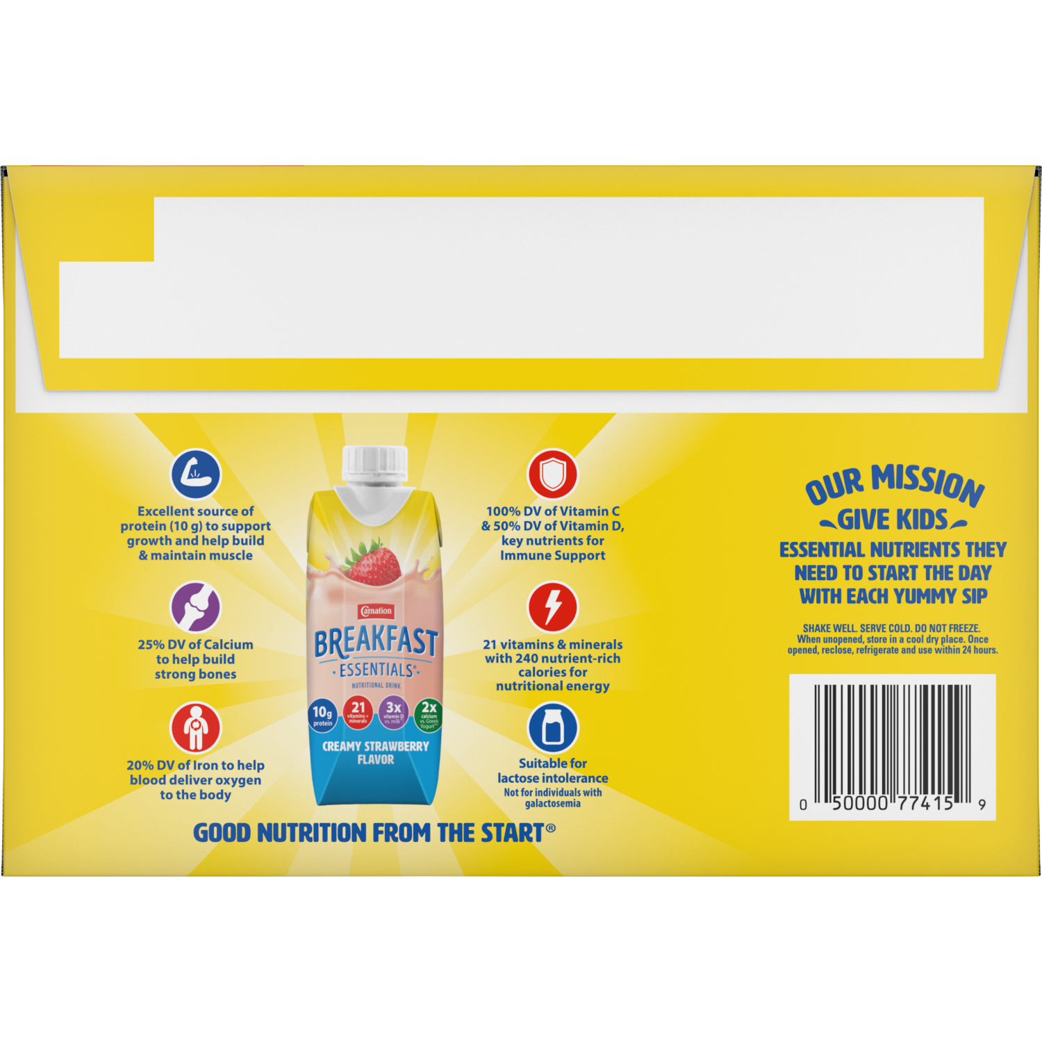 slide 2 of 6, Carnation Breakfast Strawberry, 12 ct