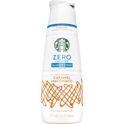 Starbucks Zero Grams Added Sugar, Caramel Flavored Coffee Creamer, Inspired by Caramel Macchiato