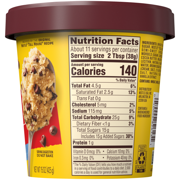slide 6 of 21, Toll House Chocolate Chip Edible Cookie Dough, 15 oz