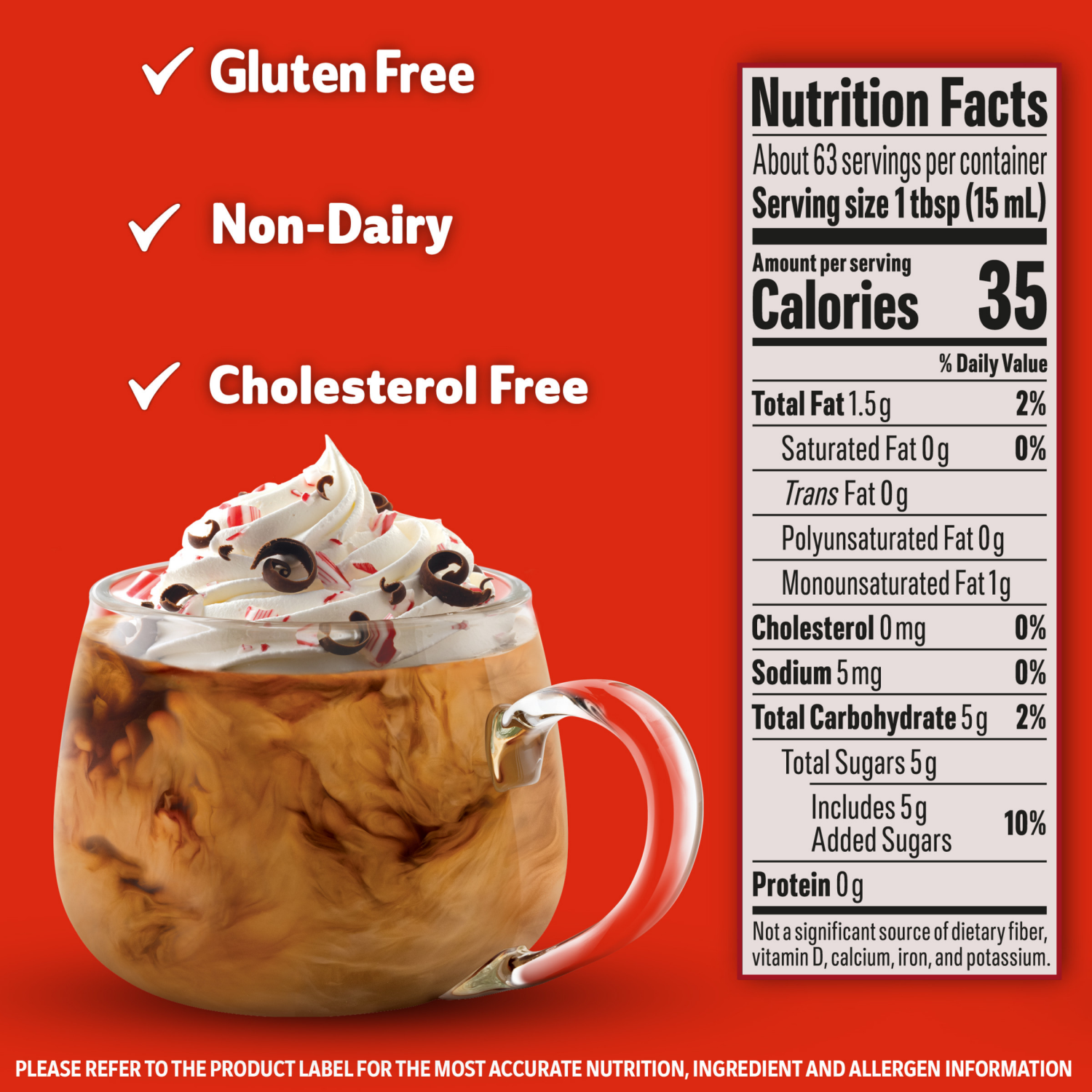 slide 2 of 5, Coffee-Mate Coffee mate Peppermint Mocha Flavored Liquid Coffee Creamer, 32 oz