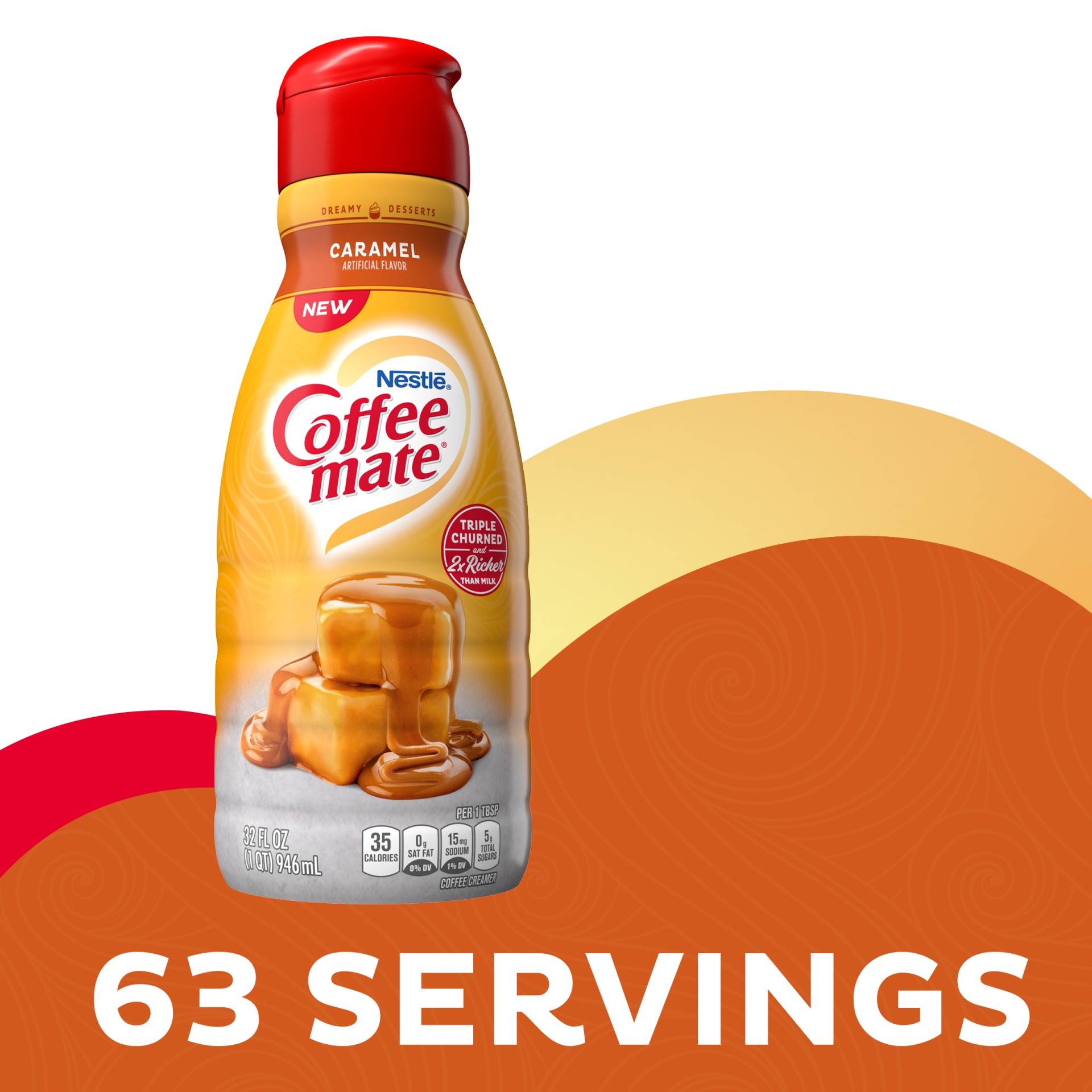 CoffeeMate Caramel Coffee Creamer 1 qt Shipt