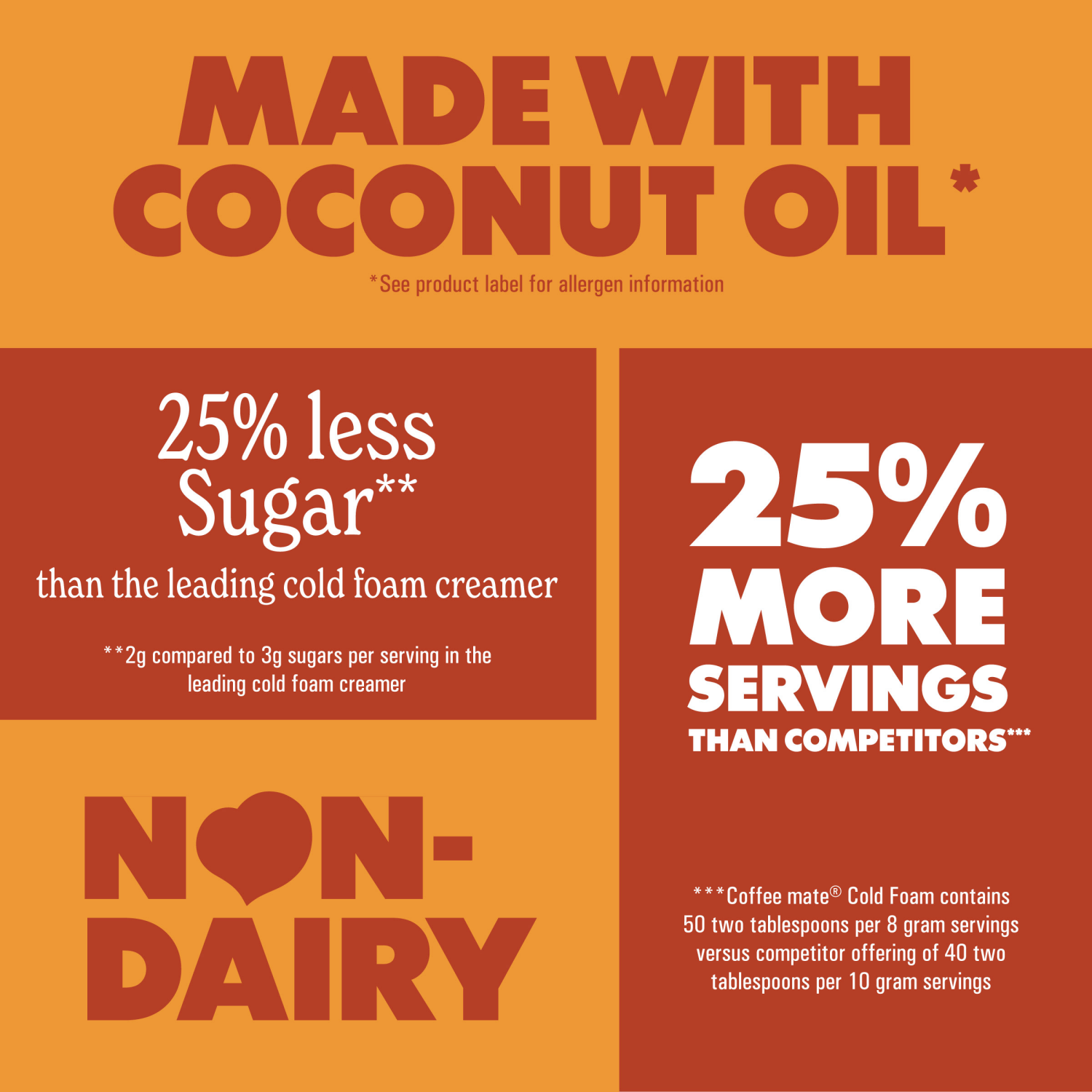 slide 7 of 8, Coffee mate Pumpkin Spice Flavored Cold Foam Creamer, Cold Creamer for Coffee, 14 oz